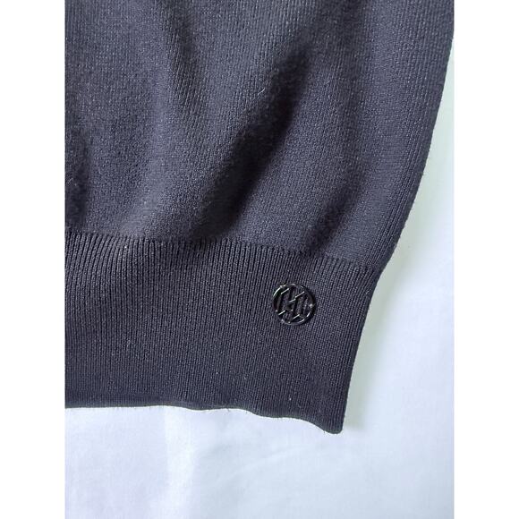 Karl Lagerfeld Paris Black Sequin Bird Sweater XL Knit Embellished Pullover - Picture 13 of 13